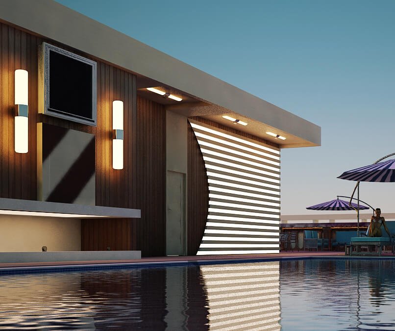 Byblos Pool Side – Marina by by interior design companies in Dubai