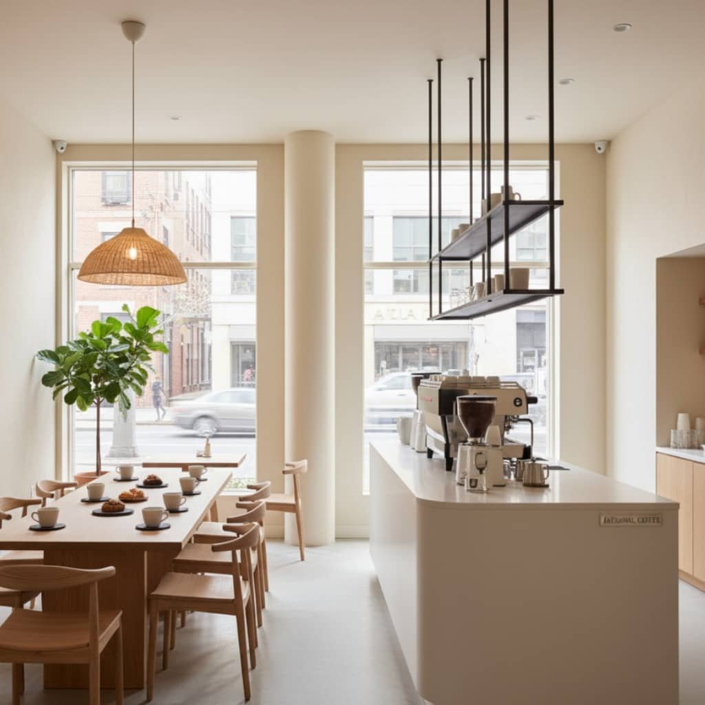 Minimalist specialty coffee shop