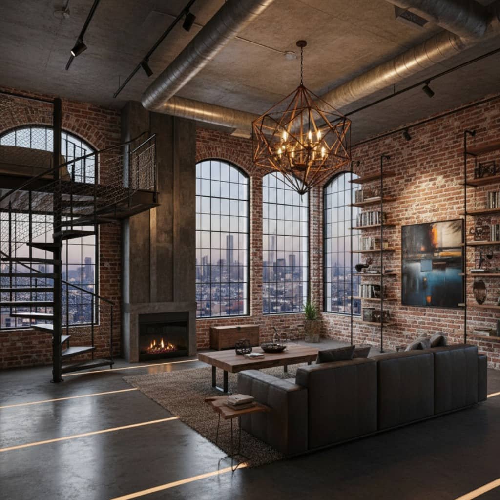 Clean and organized industrial warehouse