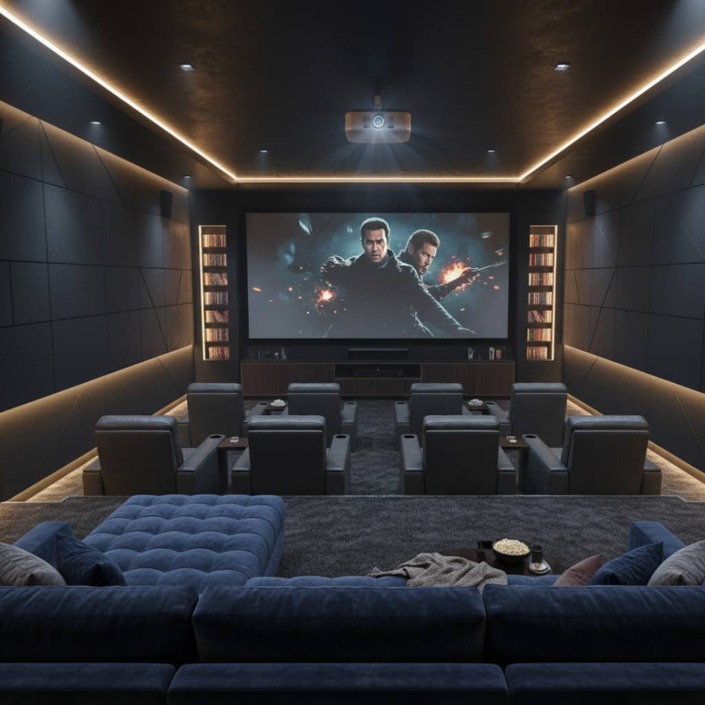 Entertainment-Focused Living Room