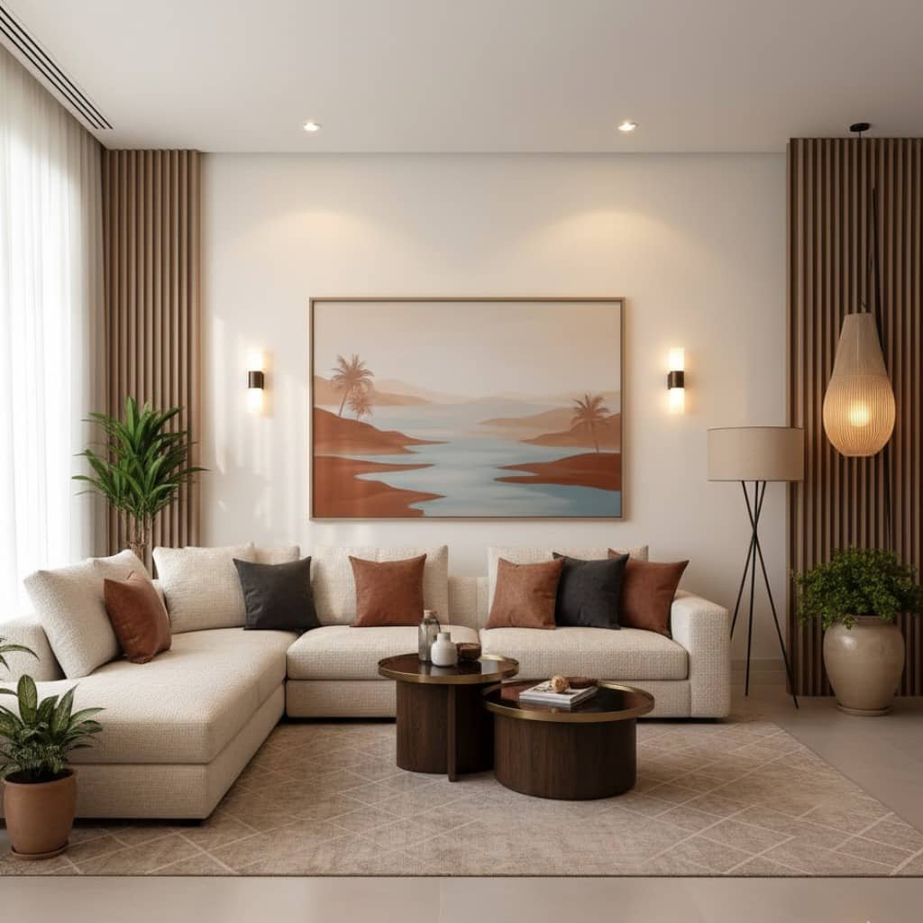 A refined and modern living space