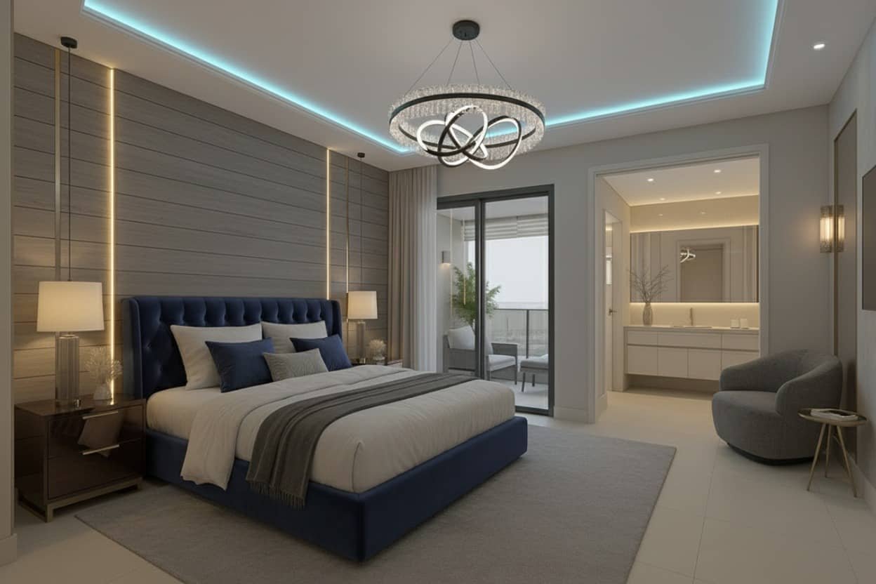 A beautifully designed modern living room