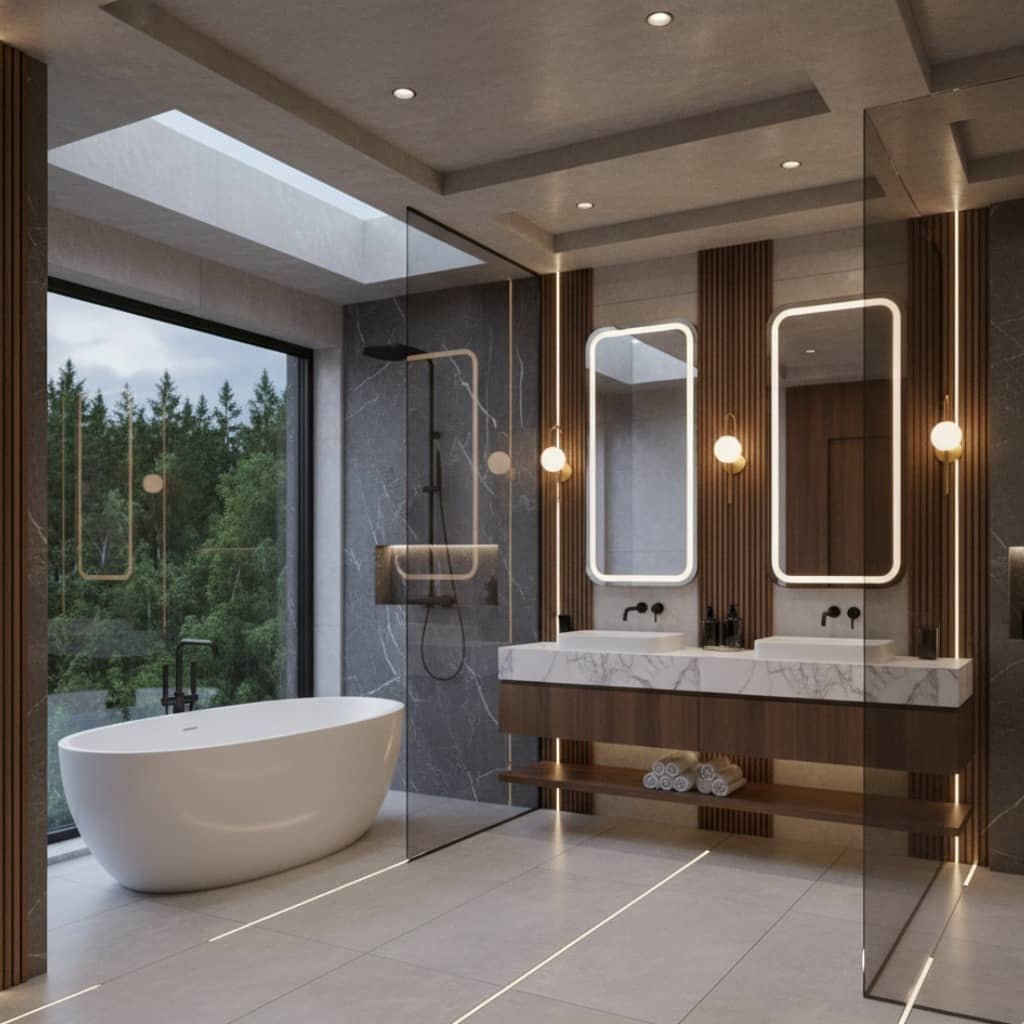 Spa-inspired luxury bathroom