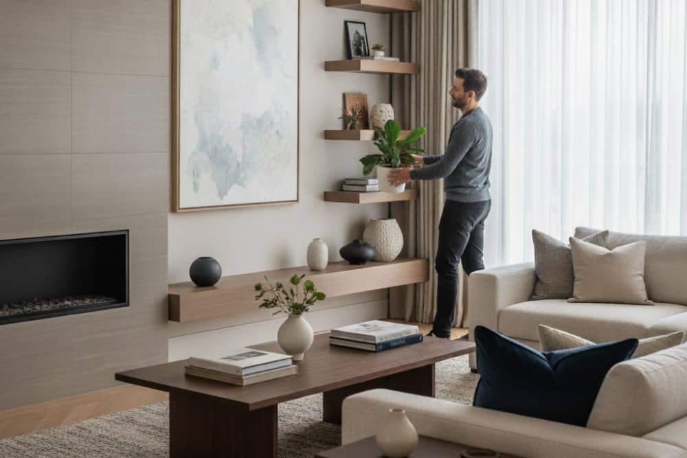 A perfectly styled modern living room