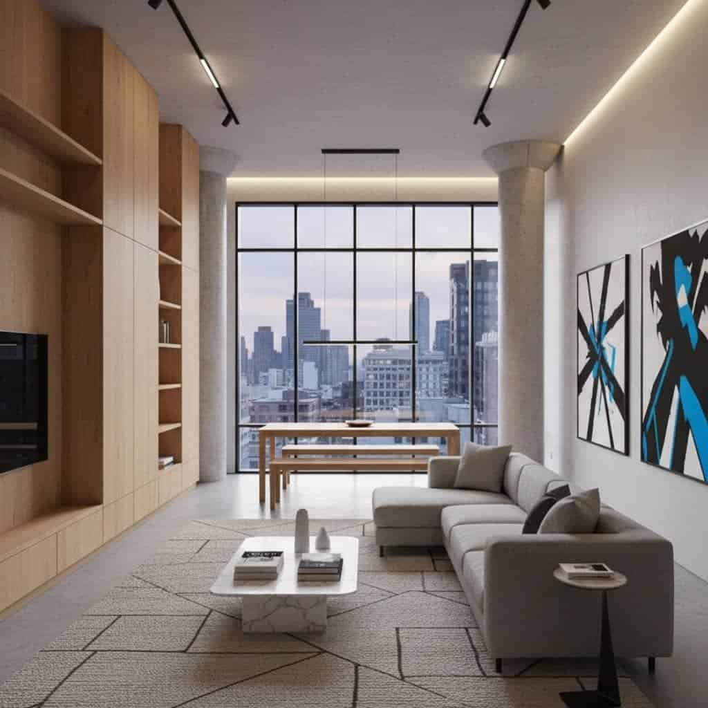 A refined and modern living space